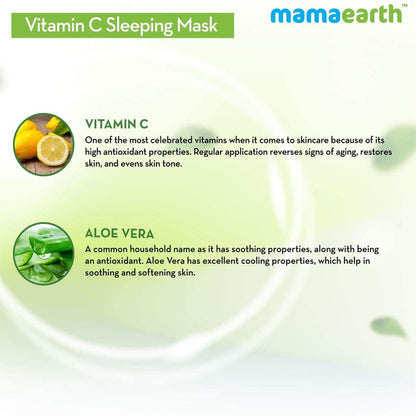 Mamaearth Vitamin C Sleeping Mask with Aloe Vera for Skin Illumination