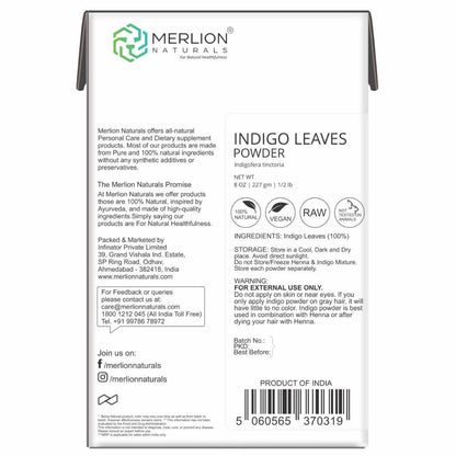 Merlion Naturals Indigo Leaves Powder