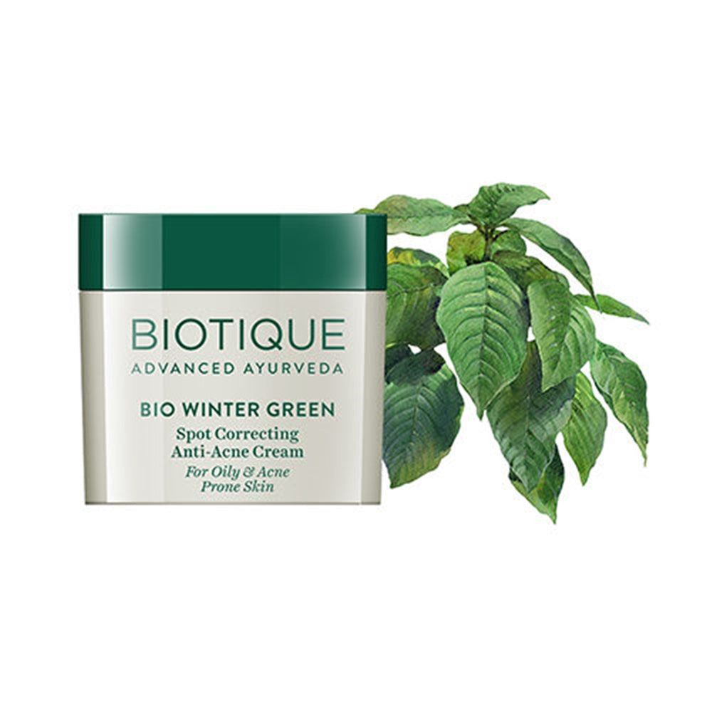 Biotique Bio Winter Green Spot Correcting Anti Acne Cream, 15g