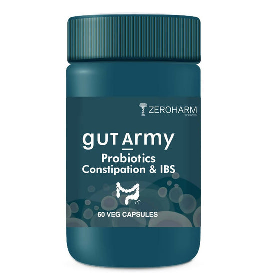 Zeroharm Gut Army Probiotics Constipation & IBS Capsules - BUDEN