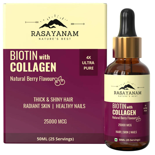 Rasayanam Liquid Biotin & Collagen for Hair Growth -  buy in usa 
