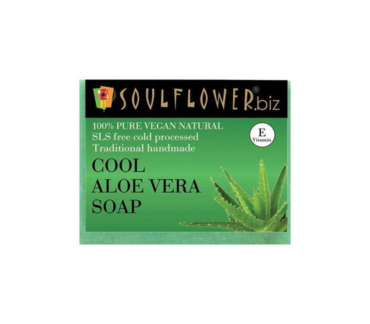 Soulflower Cool Aloe Vera Handmade Soap - BUDEN