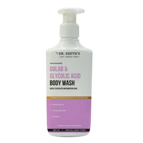Dr. Sheth's Gulab & Glycolic Acid Body Wash - BUDNE