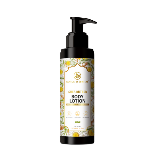 Korus Essential Shea Butter Body Lotion With Vitamin E & Chamomile Extract - buy in USA, Australia, Canada