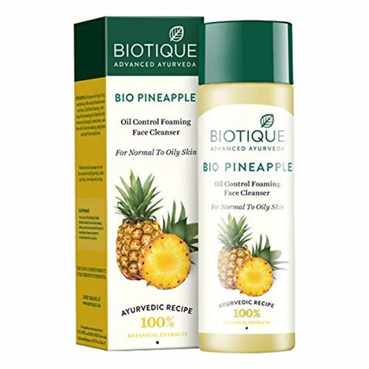 Biotique Advanced Ayurveda Bio Pineapple Oil Control Foaming Face Cleanser - BUDNE