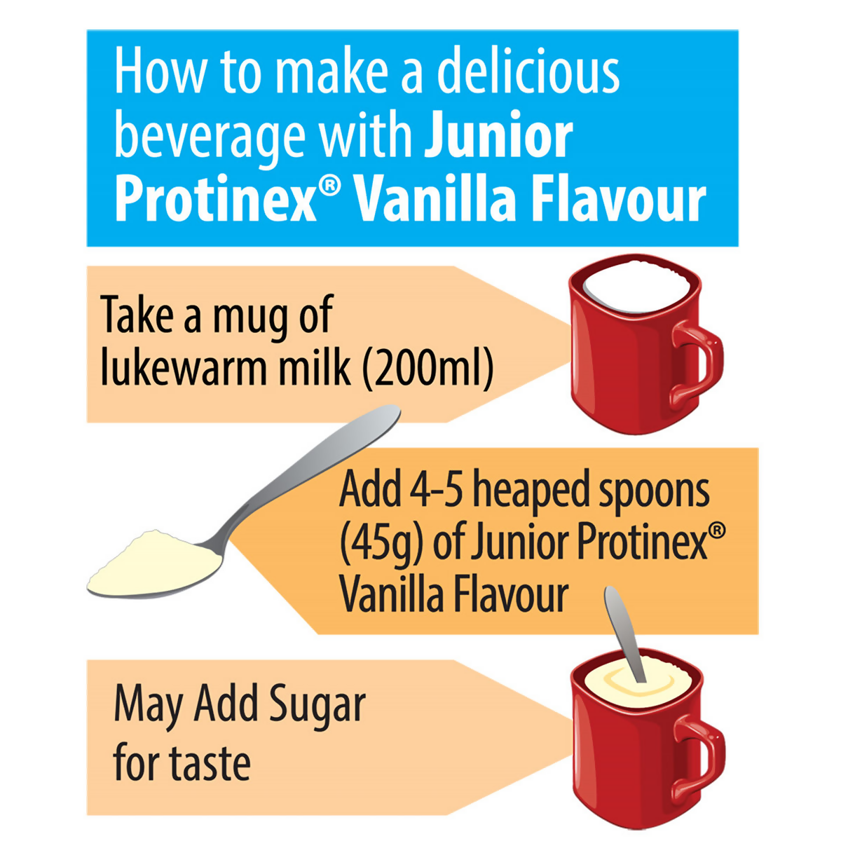 Protinex Junior Nutritional Drink Powder for Kids - Vanilla Flavor