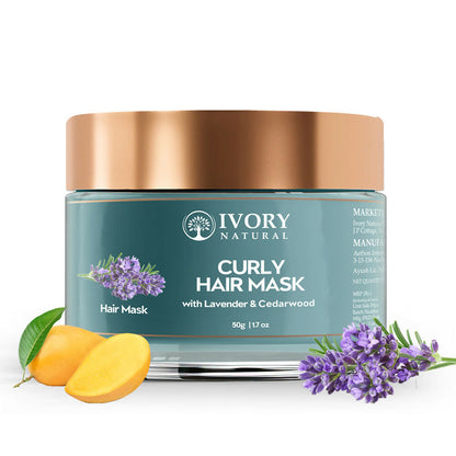 Ivory Natural Curly Hair Mask - Natural Smooth Even Curls For Both Men & Women