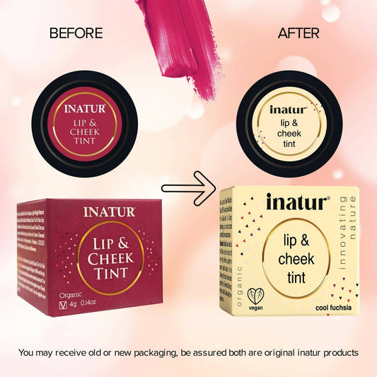 Inatur Lip and Cheek Tint Cool Fushia