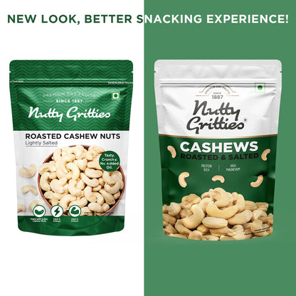 Nutty Gritties Jumbo Roasted Cashew Nuts Lightly Salted