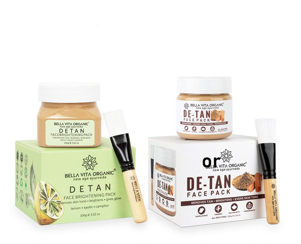 Bella Vita Organic De Tan Face Brightening Pack