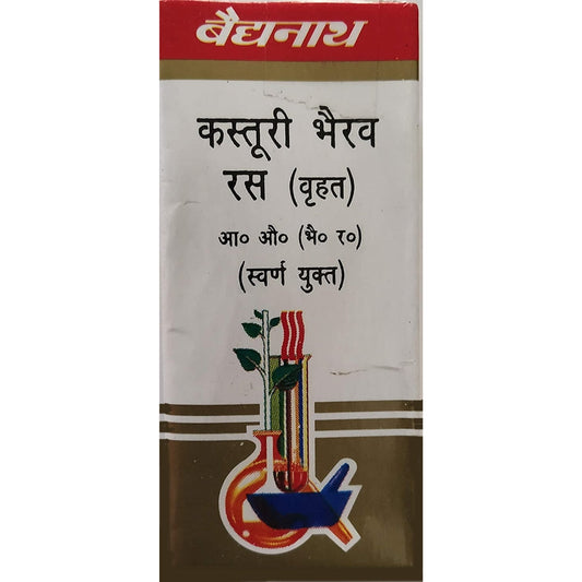 Baidyanath Kasturibhairava Ras 10 Tabs