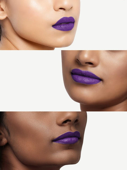 Glamgals Hollywood-U.S.A Matte Finish Kissproof Lipstick, Purple Venom