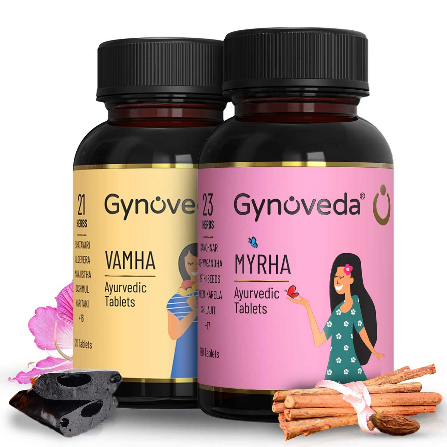 Gynoveda PCOS PCOD with Early Monthly Cycle Ayurvedic Tablets Combo