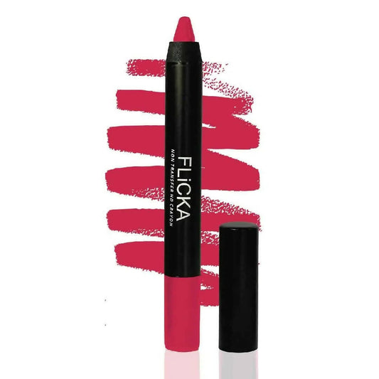 FLiCKA Lasting Lipsence Crayon Lipstick 02 Mood Swing - Dark Pink - BUDNE