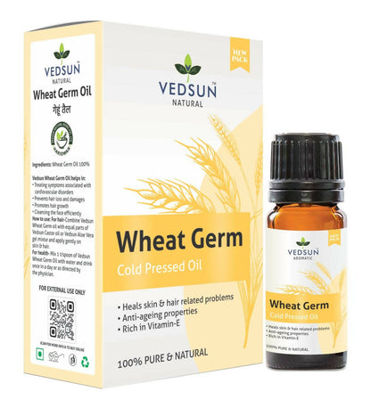 Vedsun Naturals Wheat Germ Essential Oil Pure & Organic for Skin - usa canada australia