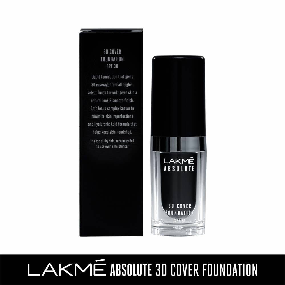 Lakme Absolute 3D Cover Foundation - Neutral Honey (15 Ml)