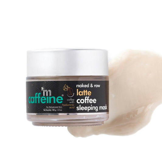 mCaffeine Naked & Raw Latte Coffee Sleeping Mask With Hydraulic Acid - BUDNE