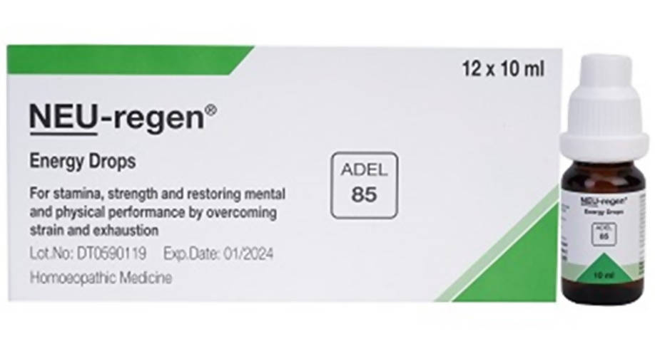 Adel Homeopathy 85 Neu-Regen Energy Drops - usa canada australia