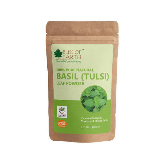 Bliss of Earth 100% Pure Natural Basil (Tulsi) Leaf Powder - buy in USA, Australia, Canada