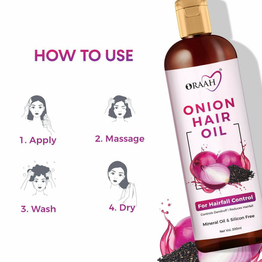 Oraah Beauty Care Combo (Onion Hair oil + Hair Mask + Vitamin C Face Mask)