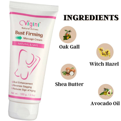 Vigini Natural Actives Breast Bust Body Shaping Toner Firming Tightening Growth Oil Cream