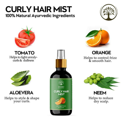 Ivory Natural Curly Hair Mist - Revitalize, Define, And Nourish Your Curly Hair