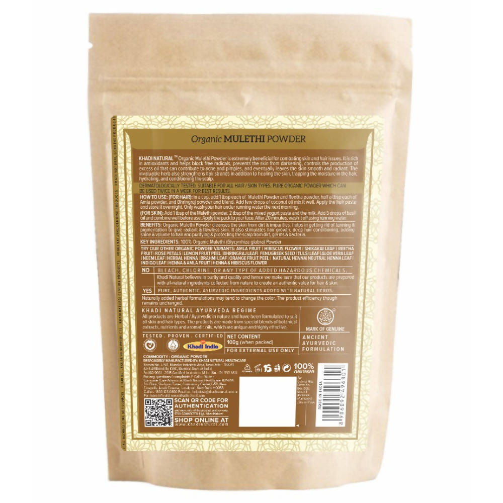Khadi Natural Organic Mulethi Powder