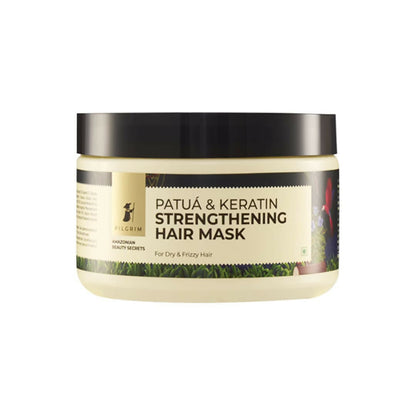 Pilgrim Amazonian Patua & Keratin Strengthening Hair Mask For Dry & Frizzy Hair With Sacha Inchi