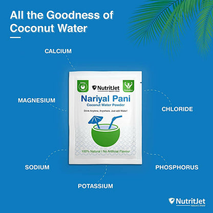 NutritJet Natural Coconut Water Powder Sachets