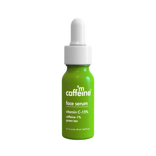 mCaffeine 15% Vitamin C Face Serum for Glowing Skin - BUDNE