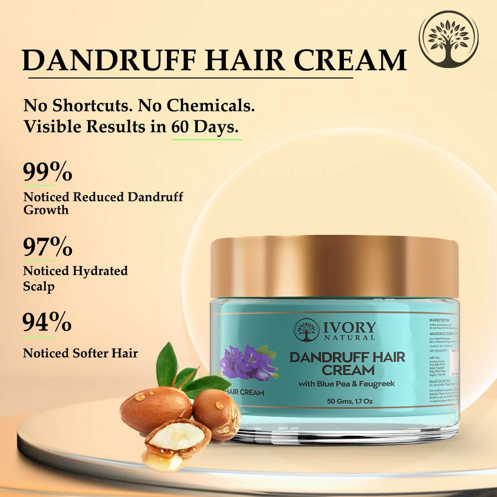 Ivory Natural Dandruff Hair Cream For Dandruff, And Nourishing Dry Scalp