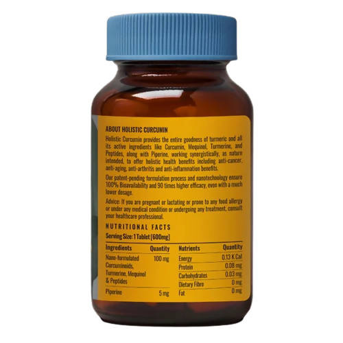 Zeroharm Holistic Curcumin with Piperine Tablets