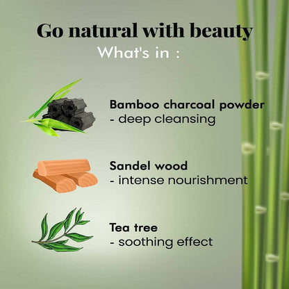 NutriGlow NATURAL'S Bamboo Charcoal Face Wash