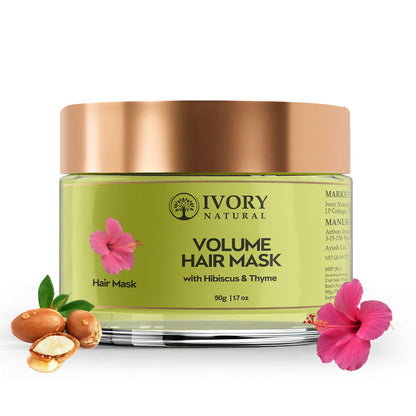 Ivory Natural Hair Volume Mask - Hair Volume And Length For Both Men & Women