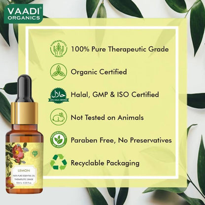 Vaadi Herbals Lemon Oil Therapeutic Grade