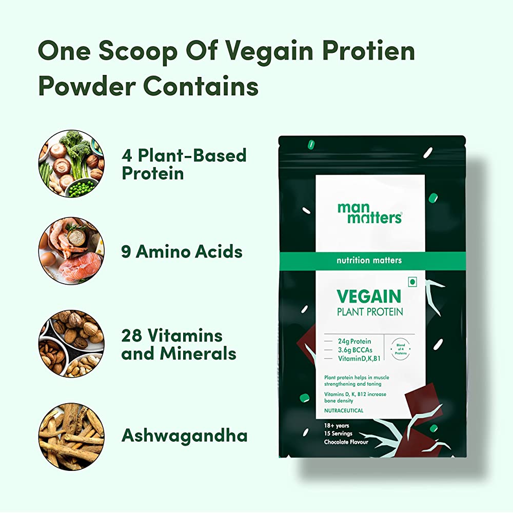 Man Matters Vegain Plant Protein Powder For Men
