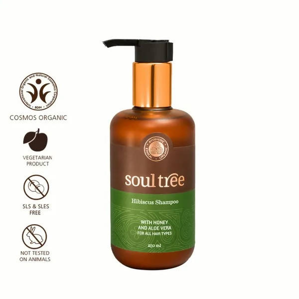 SoulTree Hibiscus Shampoo With Honey And Aloe Vera