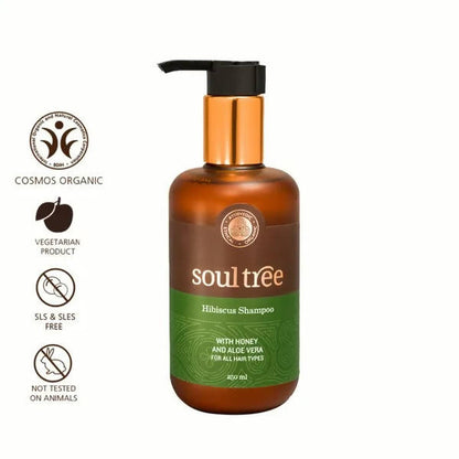 SoulTree Hibiscus Shampoo With Honey And Aloe Vera