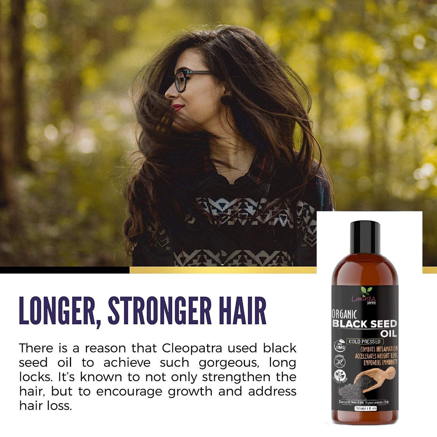 Luxura Sciences Black Seed Oil, Kalonji Oil For Hair Growth