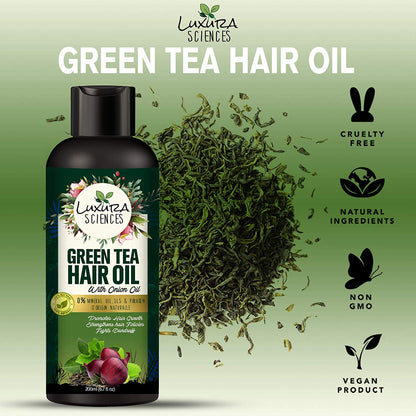 Luxura Sciences Green Tea Hair Oil with Onion Oil