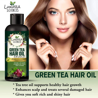 Luxura Sciences Green Tea Hair Oil with Onion Oil