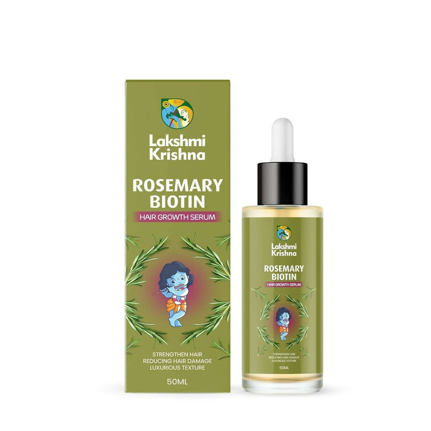 Lakshmi Krishna Naturals Rosemary Biotin Hair Growth Serum -  buy in usa canada australia
