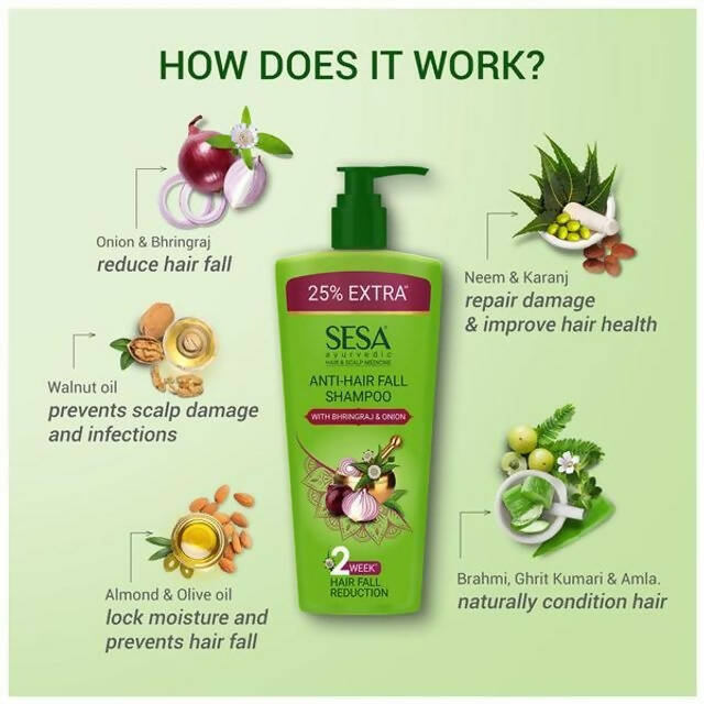 Sesa Ayurvedic Anti-Hair Fall Onion Shampoo