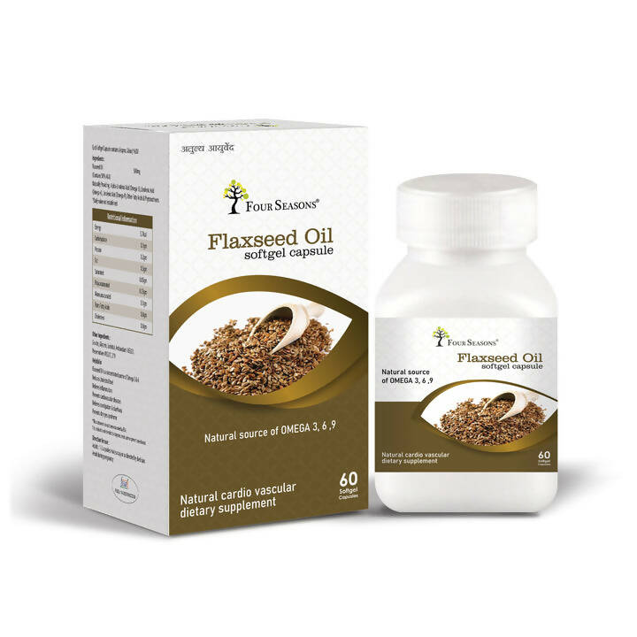 Four Seasons Flaxseed Oil Capsules -  usa australia canada 