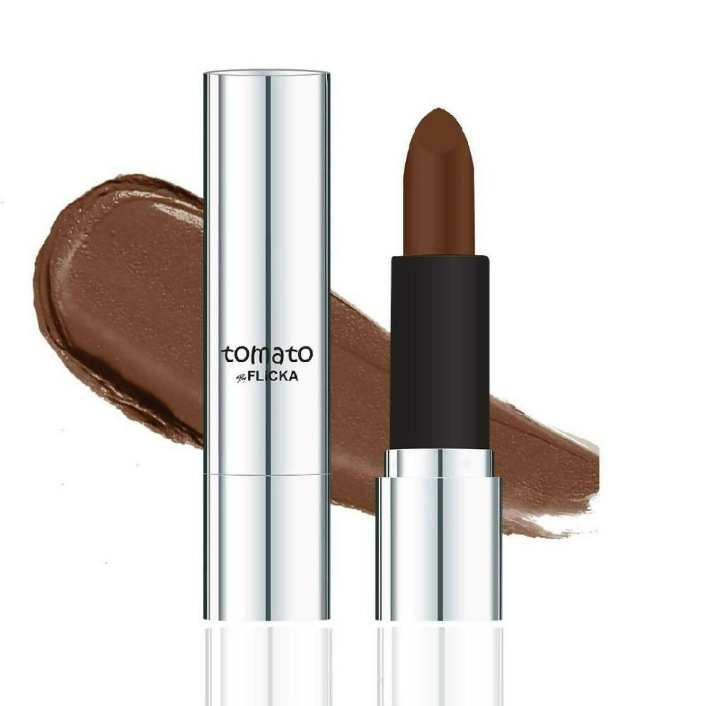 Flicka Tomato Nude Matte Finish Lipstick Shade 13 - BUDNE