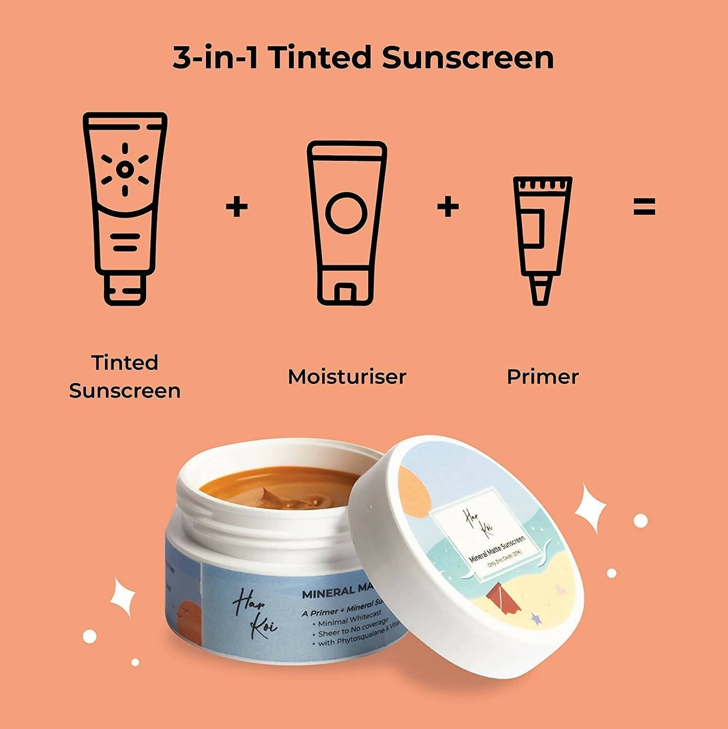 The Harkoi Mineral Matte Sunscreen - SPF 35 - Shade #1