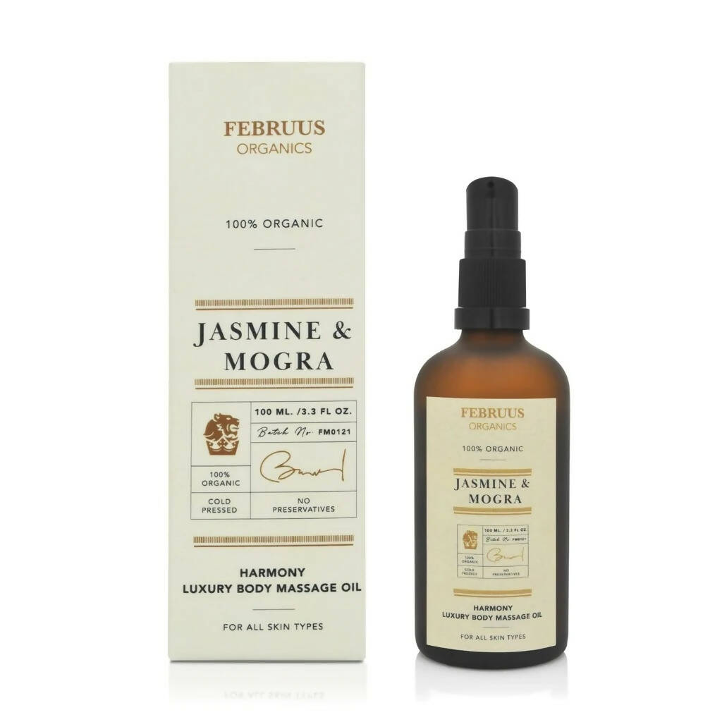 Februus Organics Jasmine & Mogra Body Oil