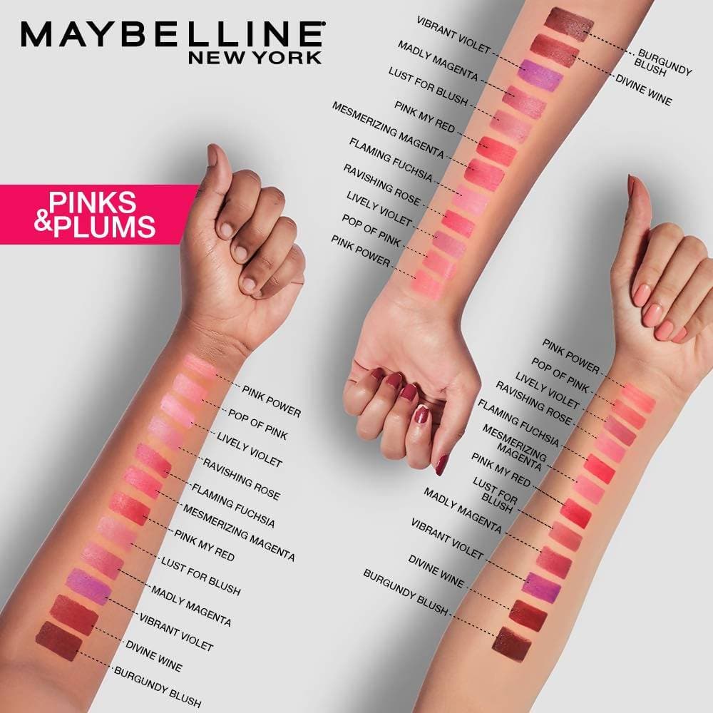 Maybelline New York Color Sensational Creamy Matte Lipstick / 696 Burgundy Blush