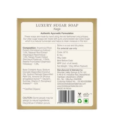 Forest Essentials Luxury Sugar Soap Nargis