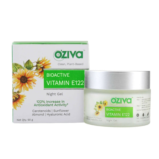 OZiva Bioactive Vitamin E122 Night Gel - BUDNE